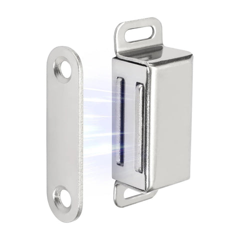 Stainless Steel Magnetic Cabinet Catches For Kitchen Doors Cupboards And Drawers No Slam Self Closing Hardware side view