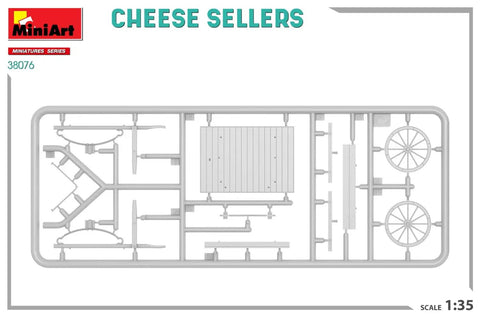 Cheese Sellers 1 35 Scale Model Kit Unpainted And Unassembled For Dioramas And Collectors 14 Plus kit pieces on sprue