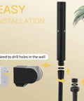 High Pressure 2 In 1 Handheld Shower Head Set With 7 Inch Spray Head And 59 Inch Hose Brass Matte Black Installation Guide