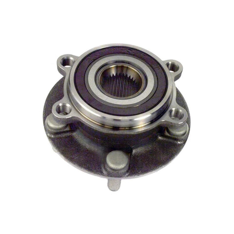Two Piece Wheel Bearing And Hub Assembly Set For 6 And CX 5 2013 To 2018 Front Left And Right Hubs Replacement Kit Built To Last Durable Precision Fit Easy Install OE Style Hub Bearings shown close-up.