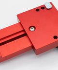Extended Thin Rip Jig Table Saw Fence Guide For Dead On Repeat Narrow Strip Cuts Heavy Duty Aluminum Miter Slot Clamp - top view