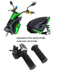 Half Twist Electric Bike Throttle With Led Power Indicator And Key Lock For 36V E Bikes And Scooters, easy install grip.