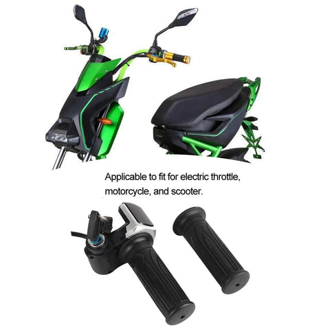 Half Twist Electric Bike Throttle With Led Power Indicator And Key Lock For 36V E Bikes And Scooters, easy install grip.