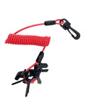 Universal Boat Kill Switch Key Set With Rugged Safety Lanyard Cord Replacement For Mercury Yamaha Honda Tohatsu Johnson Evinrude