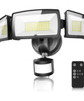 Beastly Bright 100W LED Security Flood Light With 11000 Lumens, 3 Adjustable Heads, Motion Sensor, Remote Control