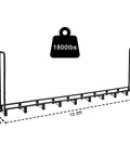 Heavy Duty 12 Foot Firewood Rack With Cover For Outdoor Storage And Indoor Use Large Black Log Rack Holds Three Quarters Face Cord Of Firewood