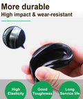 Person holding a rubber grommet from the 110 Pcs Rubber Grommets Kit With Six Sizes Five Sixteenths Inch Three Eighths Inch One Half Inch