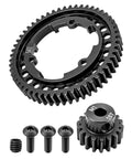 RC Spur Gear Set 54T 18T Pinion for Traxxas X Maxx XO1 Revo 2.0 VXL Hardened Steel with screws visible