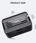 Mini Precision Screwdriver Set With Color Coded Bits And Built In Magnetizer, compact storage box dimensions shown