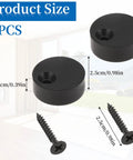 4 Pack Anti Jump Disk Block Sliding Barn Door Hardware Set With Adjustable Stopper Pads To Prevent Door Jump, dimensions shown