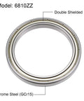6810ZZ Deep Groove Ball Bearings 50mm Inner Diameter 65mm Outer Diameter 7mm Width Double Shielded Chrome Steel GCr15 Z2