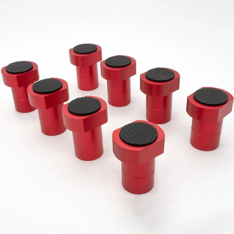 8 Piece Aluminum Woodworking Bench Clamps With Non Slip Rubber Inserts Three Quarter Inch 19mm arranged on white background
