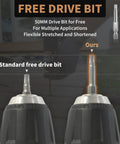 Free drive bit comparison for tough as nails 2 inch deck screws, showing standard and flexible options for various applications.
