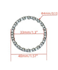 4 Pack Bike Ball Bearings Set 5/32 Inch By 20 Balls For Headset Fork And Frame Replacement Parts, 40mm Outer Dia 33mm Inner Dia