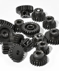 0.5Mod Pinion Gear Set 13T To 27T Hardened Steel 3.175mm Bore With 2.3mm Adapter For ARRMA Typhon Mojave Granite Losi 1/12 And Hobbywing Motors RC Cars displayed