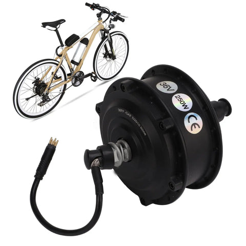 Street-Ready Powerhouse 36V 250W Waterproof Front Wheel Hub Motor Kit For E-Bikes With 3 Riding Modes And Brushless Gear Drive