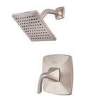 Shower Valve Trim Kit With 1 Handle, Brushed Nickel Finish, Built To Last All Metal Construction, Wipe Clean Silicone Nozzles, Trim Only