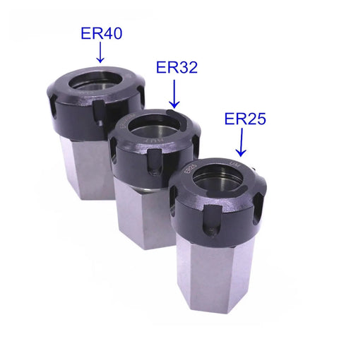 Heavy Duty Hard Steel Hex Shank ER Collet Chuck For CNC Lathe And Engraving Machines, Grips Tight Like Vise, Built Tough To Outlast Your Daily Grind, Nail Every Precision Cut Smoothly