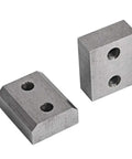 Replacement Jaw Blades For CCTI Electric Rebar Cutter Model RC-196C And RC-227C. Alloy steel cutting blocks with two screw holes.