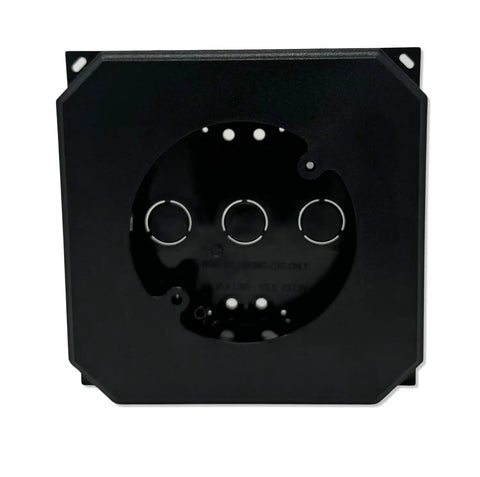 Black Non Metallic Siding Mounting Block With Built In Electrical Box For Exterior Light Fixtures Durable Weatherproof Bracket Fits All Siding Types 2 Pack, front view