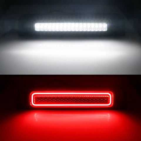 LED Strobe Third Brake Light for Ram Trucks 1500 2500 3500 4500 5500 2010 Through 2018 F1 Style Red Flash Smoked