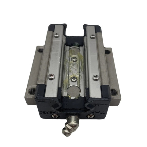 High Precision Linear Guide Block HSR25LC HSR25 Kit underside view with GK block bearings for CNC machines