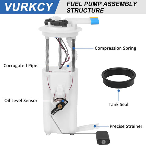 Electric Fuel Pump Assembly With Pressure Sensor For Chevy Impala 2000 To 2005 Monte Carlo Oldsmobile Intrigue VURKCY brand