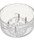 Heavy Duty Smoke Detector Removal Tool Attachment and Durable PP Disassembly Head transparent cup for fast smoke alarm detachment.