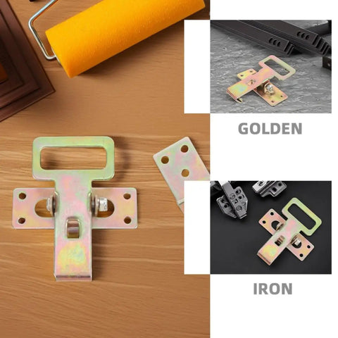 Heavy Duty Sofa Position Buckles Set For Secure Stable Couch Connections with steel construction on wooden and metal backgrounds