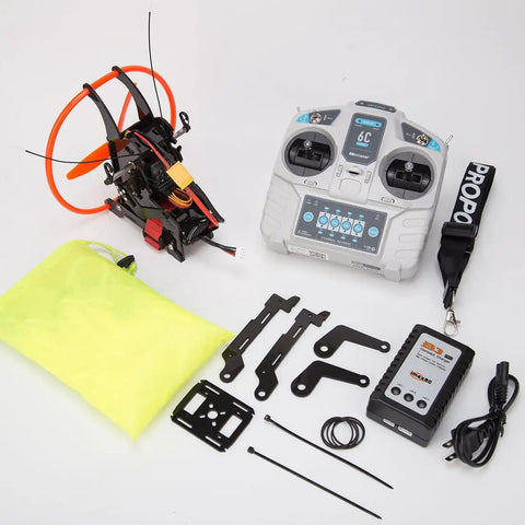 Ultra Lightweight 2.4G RC Paraglider Stunt Toy Ready To Fly RTF Version components including controller and wires