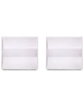 2x2 LED Center Basket Troffer Panel 2 Pack 28W 3500K Warm White Bright as Day 3640 Lumens 120V to 277V AC DC shown side by side