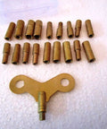18 Size Clock Keys Set With 18 Prongs Master Winding Tools For All Clocks Includes 000 To 015 Range Durable Brass Construction Handy Key Kit