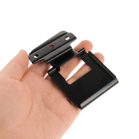 Heavy Duty Stainless Steel Toggle Latch Buckle For Cooler Boxes And Suitcases With Tight Sealing Seal Locks Keeps Cold Inside Prevents Dirt Entry Black Replacement Part For Outdoor Gear held in hand.