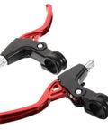 3 Pair Aluminum Alloy Bike Brake Levers Set Red For Mountain And Road Bikes Upgrade Your Ride With Lightweight