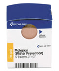 Blister Prevention Pac Kit By Moleskin, 10 Count, box of flexible pads for foot comfort, showing packaging front view.