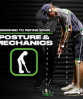 Golfer using Dual Sided Golf Putting Mirror And Alignment Tool For Indoor And Outdoor Practice That Refines Posture Eye Line And Putter Path