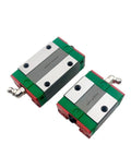 High Precision Linear Guide Rail Kit Including Egh And Egw Blocks For Super Smooth Cnc Motion With Low Friction Easy Install And Minimal Maintenance For Your DIY Projects, two blocks