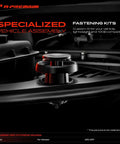 Detailed view of fastening kits compatible with Hyundai Veloster, showcasing specialized vehicle assembly design.