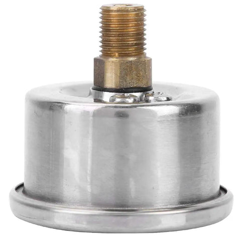 Go To Pool Filter Pressure Gauge For Diving Equipment, 0 To 6000 PSI 0 To 40 MPa Manometer, stainless steel body, back view
