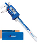 6 Inch IP54 Digital Caliper in Stainless Steel with Large LCD for Precision Measurements, case included, displayed on white background