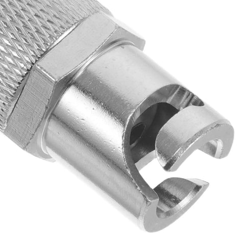 Heavy Duty Brass Zerk Grease Coupler Adapter With Cross Fitting Nozzle Tip For Precision Hydraulic Lubrication Keeps Equipment Safe Using Standard Grease Gun Tools Easy Quick Connect Slick Design Makes Every Repair Job Way Faster Bad Ass Legit Gear close-up metal coupler