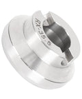 Durable Stainless Steel Watch Back Opener Die With Grooved Edges, Anti Rust Precision Tool, 35.5mm Fit, angled side view