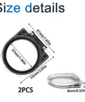 Size details of Elevator Button Cover 2 Pack No Sweat Dustproof Push Button Cap Guard for Washing Machines and Elevator Switches.