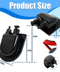 Weatherproof Solar Cable Entry Gland Kit with 3ft 10AWG Extension, MC4 connectors, tinned copper wire, dimensions shown
