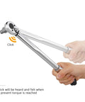 Three Eighths Inch Drive Click Torque Wrench Ratchet For DIY And Pro Auto Work, 15 To 80 Ft Lb, 20.4 To 108.5 Nm in use