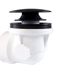 12 Inch And 4 Inch Bath Waste And Overflow Assembly With Tip Toe Drain Plug And Illusionary Faceplate Matte Black Finish 1 Pack Sch 40 PVC Pipe Easy Install For DIY Home Plumbing