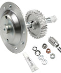 Beefed Up Gear And Sprocket Replacement Kit For LiftMaster Chamberlain Sears Craftsman Garage Door Openers Half HP And Third HP Chain Drive CNC Aluminum Alloy Upgrade Durable Worm Gear