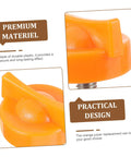 Tightening Screw For Orange Juicer Replacement Parts For Electric Juicer Machine Sturdy Plastic Peeler Screw Essential Kitchen Accessory For Daily Use No Fuss Juicing And A Secure Fit. Close-up of orange plastic screw with text describing premium and practical features.