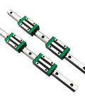 Two Pack HGR15 1000mm Linear Guide Rails With HGH15CA Carriage Blocks CNC Kit for DIY CNC Routers Lathes and Mills shown
