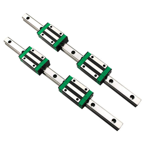 Two Pack HGR15 1000mm Linear Guide Rails With HGH15CA Carriage Blocks CNC Kit for DIY CNC Routers Lathes and Mills shown